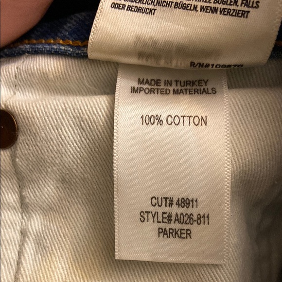 Agolde Parker Los Angeles Premium Distressed Light Blue Jean Shorts Size 27 - Picture 9 of 11